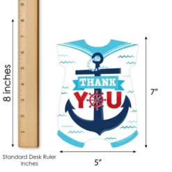 Big Dot Of Happiness Ahoy It's A Boy - Shaped Thank You Cards - Nautical Baby Shower Thank You Note Cards With Envelopes - Set Of 12 8 Big Dot Of Happiness Ahoy It's A Boy - Shaped Thank You Cards - Nautical Baby Shower Thank You Note Cards With Envelopes - Set Of 12 -Anagram Shop GUEST d8afb642 d18a 4514 8876 cbb71d5f2c21