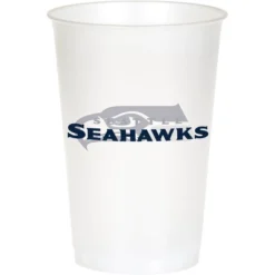 NFL 20oz 24ct Seattle Seahawks Football Reusable Cups