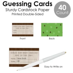 Big Dot Of Happiness Woodland Creatures - How Many Candies Baby Shower Or Birthday Party Game - 1 Stand And 40 Cards - Candy Guessing Game -Anagram Shop GUEST d964e8ce a4b9 47aa 98b0 8eff80cb090d