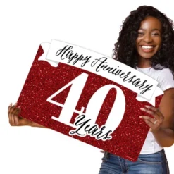 Big Dot Of Happiness We Still Do - 40th Wedding Anniversary - Anniversary Party Yard Sign Lawn Decorations-Happy Anniversary 40 Years Party Yardy Sign 10 Big Dot Of Happiness We Still Do - 40th Wedding Anniversary - Anniversary Party Yard Sign Lawn Decorations-Happy Anniversary 40 Years Party Yardy Sign -Anagram Shop GUEST d980f007 7d39 4084 a380 50fdb435ffe2