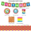 Prime Party Rainbow Unicorn Birthday Party Supplies Pack | 66 Pieces | Serves 8 Guests