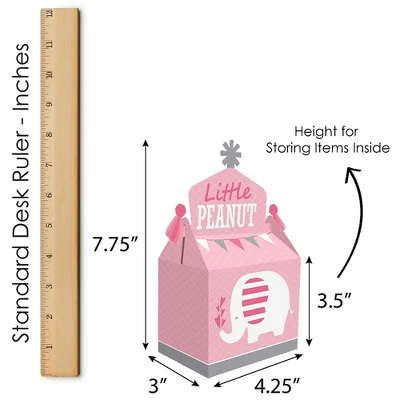 Big Dot Of Happiness Pink Elephant - Treat Box Party Favors - Girl Baby Shower Or Birthday Party Goodie Gable Boxes - Set Of 12 5 Big Dot Of Happiness Pink Elephant - Treat Box Party Favors - Girl Baby Shower Or Birthday Party Goodie Gable Boxes - Set Of 12 - Image 5