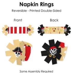 Big Dot Of Happiness Pirate Ship Adventures - Skull Birthday Party Paper Napkin Holder - Napkin Rings - Set Of 24 10 Big Dot Of Happiness Pirate Ship Adventures - Skull Birthday Party Paper Napkin Holder - Napkin Rings - Set Of 24 -Anagram Shop GUEST db942167 caeb 41e6 89ea 9771a70ddb8e