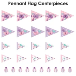 Big Dot Of Happiness Beautiful Butterfly - Triangle Floral Baby Shower Or Birthday Party Photo Props - Pennant Flag Centerpieces - Set Of 20 -Anagram Shop GUEST dc364b8f 80ed 4f3d 914e 0992ec15ae12