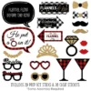 Big Dot Of Happiness Flannel Fling Before The Ring - Buffalo Plaid Bachelorette Party Photo Booth Props Kit - 20 Count