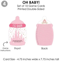 Big Dot Of Happiness Little Princess Crown - 4 Pink And Gold Princess Baby Shower Games - 10 Cards Each - Gamerific Bundle -Anagram Shop GUEST dccd1a79 758b 49e4 99bd c19c0ecb1304