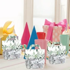 Big Dot Of Happiness Boho Botanical - DIY Greenery Party Clear Goodie Favor Bag Labels - Candy Bags With Toppers - Set Of 24 -Anagram Shop GUEST dcd75496 0e26 414a bd56 b04183e68cd6