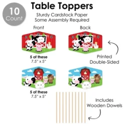 Big Dot Of Happiness Farm Animals - Barnyard Baby Shower Or Birthday Party Supplies Decoration Kit - Decor Galore Party Pack - 51 Pieces 10 Big Dot Of Happiness Farm Animals - Barnyard Baby Shower Or Birthday Party Supplies Decoration Kit - Decor Galore Party Pack - 51 Pieces -Anagram Shop GUEST dd03162e 9529 4d5e a816 abd1c7c910af