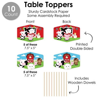 Big Dot Of Happiness Farm Animals - Barnyard Baby Shower Or Birthday Party Supplies Decoration Kit - Decor Galore Party Pack - 51 Pieces 5 Big Dot Of Happiness Farm Animals - Barnyard Baby Shower Or Birthday Party Supplies Decoration Kit - Decor Galore Party Pack - 51 Pieces - Image 5