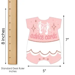 Big Dot Of Happiness Tutu Cute Ballerina - Baby Bodysuit Wish Card Ballet Baby Shower Activities - Shaped Advice Cards Game - Set Of 20 -Anagram Shop GUEST dd5c4c7a 0a8e 4b79 baeb fc913e2cd692