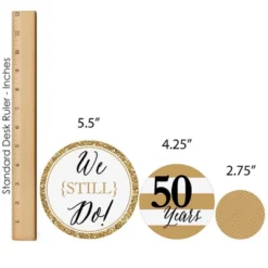 Big Dot Of Happiness We Still Do - 50th Wedding Anniversary - Anniversary Party Decor And Confetti - Terrific Table Centerpiece Kit - Set Of 30 -Anagram Shop GUEST dd8ae240 2cc1 48a4 ae81 3e7fef0860aa