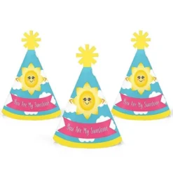 Big Dot Of Happiness You Are My Sunshine - Mini Cone Baby Shower Or Birthday Party Hats - Small Little Party Hats - Set Of 8 -Anagram Shop GUEST ddc058fc 3e6b 47a8 a333 7e7eba059b2c