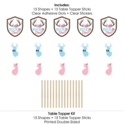 Big Dot Of Happiness Buck Or Doe - Hunting Gender Reveal Party Centerpiece Sticks - Table Toppers - Set Of 15 -Anagram Shop GUEST ddc1a039 8dbf 412c af53 1e1b29a4e0c6