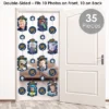 Big Dot Of Happiness Blast Off To Outer Space - Rocket Ship Baby Shower Or Birthday Party Vertical Photo Garland 35 Pieces