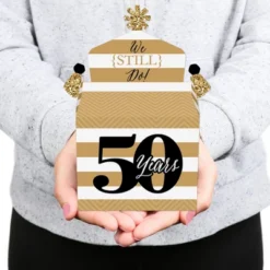 Big Dot Of Happiness We Still Do - 50th Wedding Anniversary - Treat Box Party Favors - Anniversary Party Goodie Gable Boxes - Set Of 12 -Anagram Shop GUEST dee79b22 8a88 4dc6 8ce2 45408be38127