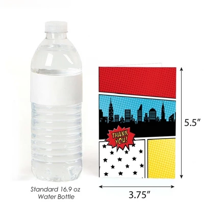 Big Dot Of Happiness Bam Superhero - Baby Shower Or Birthday Party Thank You Cards (8 Count) 2 Big Dot Of Happiness Bam Superhero - Baby Shower Or Birthday Party Thank You Cards (8 Count) - Image 2