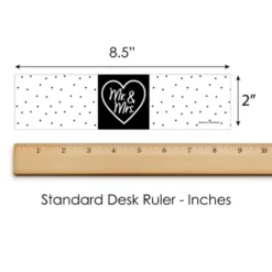 Big Dot Of Happiness Mr. And Mrs. - Black And White Wedding Or Bridal Shower Water Bottle Sticker Labels - Set Of 20 -Anagram Shop GUEST e124e628 8507 461f 8159 ef14191cbd28