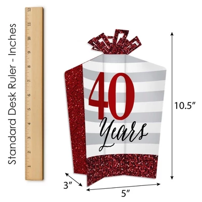 Big Dot Of Happiness We Still Do - 40th Wedding Anniversary - Table Decorations - Anniversary Party Fold And Flare Centerpieces - 10 Count 5 Big Dot Of Happiness We Still Do - 40th Wedding Anniversary - Table Decorations - Anniversary Party Fold And Flare Centerpieces - 10 Count - Image 5
