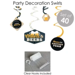 Big Dot Of Happiness Cheers And Beers Happy Birthday - Birthday Party Supplies - Banner Decoration Kit - Fundle Bundle -Anagram Shop GUEST e1d43e7d b0c2 4083 a210 1486c645b79f