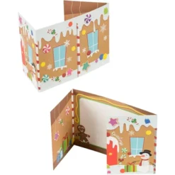 Paper Junkie 36 Pack Gingerbread House Merry Christmas Greeting Cards With Envelopes, Tri-Fold Holiday Cards, 5 X 7 In -Anagram Shop GUEST e1e471d3 b0e5 4247 9451 b26a3abda778
