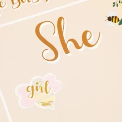 Sparkle And Bash Gender Reveal Party Game, Cast Your Vote Board Stand 120 Boy Or Girl Voting Stickers Baby Shower -Anagram Shop GUEST e26383e6 dae8 4859 a415 f2dfc31ccd30