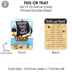 Big Dot Of Happiness Pirate Ship Adventures - 4 Skull Birthday Party Games - 10 Cards Each - Gamerific Bundle 8 Big Dot Of Happiness Pirate Ship Adventures - 4 Skull Birthday Party Games - 10 Cards Each - Gamerific Bundle -Anagram Shop GUEST e31329e3 bac7 4b1c a528 7d4c5a56e97a