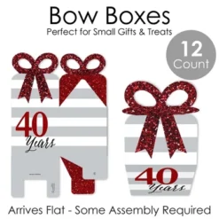 Big Dot Of Happiness We Still Do - 40th Wedding Anniversary - Square Favor Gift Boxes - Anniversary Party Bow Boxes - Set Of 12 -Anagram Shop GUEST e3c024ea fa7e 4f0a 9f02 964bf99e7681