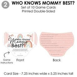 Big Dot Of Happiness Hello Rainbow - 4 Boho Baby Shower Games - 10 Cards Each - Gamerific Bundle -Anagram Shop GUEST e4270147 c9f9 43ce af13 a7c14cf39433