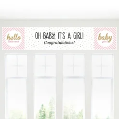 Big Dot Of Happiness Hello Little One - Pink And Gold - Girl Baby Shower Decorations Party Banner -Anagram Shop GUEST e47d33b6 ece3 4ed3 929e 01da6dd11a75