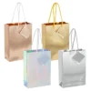 Blue Panda 20 Pack Small Paper Gift Bags With Handles With Tissue Paper For Wedding & Birthday Party, 4 Metallic Colors, 8 X 5.5 X 2.5 In