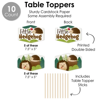 Big Dot Of Happiness Forest Hedgehogs - Woodland Birthday Party Or Baby Shower Supplies Decoration Kit - Decor Galore Party Pack - 51 Pieces 5 Big Dot Of Happiness Forest Hedgehogs - Woodland Birthday Party Or Baby Shower Supplies Decoration Kit - Decor Galore Party Pack - 51 Pieces - Image 5
