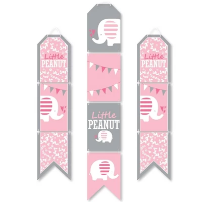 Big Dot Of Happiness Pink Elephant - Hanging Vertical Paper Door Banners - Girl Baby Shower Or Birthday Party Wall Decoration Kit - Indoor Door Decor 5 Big Dot Of Happiness Pink Elephant - Hanging Vertical Paper Door Banners - Girl Baby Shower Or Birthday Party Wall Decoration Kit - Indoor Door Decor - Image 5