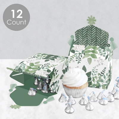 Big Dot Of Happiness Boho Botanical - Treat Box Party Favors - Greenery Party Goodie Gable Boxes - Set Of 12 2 Big Dot Of Happiness Boho Botanical - Treat Box Party Favors - Greenery Party Goodie Gable Boxes - Set Of 12 - Image 2
