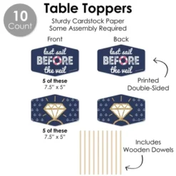 Big Dot Of Happiness Last Sail Before The Veil - Nautical Bachelorette And Bridal Shower Supplies Decoration Kit - Decor Galore Party Pack - 51 Pieces -Anagram Shop GUEST e8642d3c 8e66 4a1a a191 1f09e51dff3c