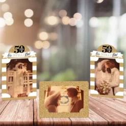 Big Dot Of Happiness We Still Do - 50th Wedding Anniversary - Anniversary Party 4x6 Picture Display - Paper Photo Frames - Set Of 12 -Anagram Shop GUEST e93879e8 e561 4ffa bf68 1d5acc0b079f