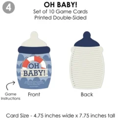 Big Dot Of Happiness Ahoy – Nautical - 4 Baby Shower Games - 10 Cards Each - Gamerific Bundle -Anagram Shop GUEST e95c32bd 19cc 487f ae00 48f227e7044a