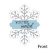 Big Dot Of Happiness Winter Wonderland - Shaped Fill-in Invites - Snowflake Holiday Party And Winter Wedding Invites Cards With Envelopes - Set Of 12