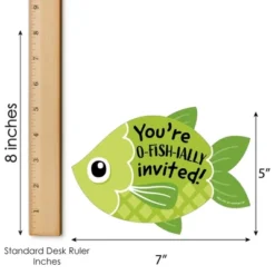 Big Dot Of Happiness Let's Go Fishing - Shaped Fill-In Invites - Fish Themed Birthday Party Or Baby Shower Invite Cards With Envelopes - Set Of 12 -Anagram Shop GUEST eab16368 90f5 4865 aeef e66602295505