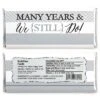 Big Dot Of Happiness We Still Do - Wedding Anniversary Party - Candy Bar Wrappers Party Favors - Set Of 24