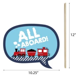 Big Dot Of Happiness Railroad Party Crossing - Steam Train Birthday Party Or Baby Shower Photo Booth Props Kit - 20 Count -Anagram Shop GUEST eb2682ae 0bdc 418c a4fa 301ba1b905ed