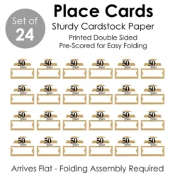 Big Dot Of Happiness We Still Do - 50th Wedding Anniversary - Anniversary Party Tent Buffet Card - Table Setting Name Place Cards - Set Of 24 -Anagram Shop GUEST eb7ff882 7f33 4a7a a9ec 1e0043301409