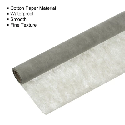 Unique Bargains Flower Wrapping Paper 30ft Floral Bouquet Waterproof Packaging Cotton For Wedding Party Gray 2 Unique Bargains Flower Wrapping Paper 30ft Floral Bouquet Waterproof Packaging Cotton For Wedding Party Gray - Image 2