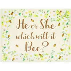 Sparkle And Bash 7 Piece Set Bee Baby Shower Decor, Gender Reveal Yard Signs With Stakes Party Supplies -Anagram Shop GUEST ee63611e 2559 4634 8fe4 9a47c11343be