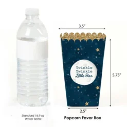 Big Dot Of Happiness Twinkle Twinkle Little Star - Baby Shower Or Birthday Party Favor Popcorn Treat Boxes - Set Of 12