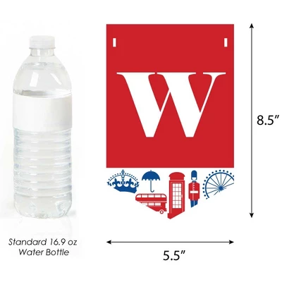 Big Dot Of Happiness Cheerio, London - British UK Baby Shower Bunting Banner - Party Decorations - Welcome Baby 2 Big Dot Of Happiness Cheerio, London - British UK Baby Shower Bunting Banner - Party Decorations - Welcome Baby - Image 2