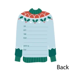 Big Dot Of Happiness Colorful Christmas Sweaters - Shaped Fill-In Invitations - Ugly Sweater Holiday Party Invitation Cards With Envelopes - Set Of 12 -Anagram Shop GUEST ef5c70b6 f14d 486b aecb eb2743e7cddc