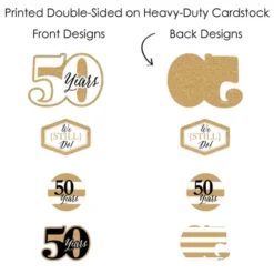 Big Dot Of Happiness We Still Do - 50th Wedding Anniversary - Anniversary Party Centerpiece Sticks - Showstopper Table Toppers - 35 Pieces -Anagram Shop GUEST efb6d0a4 fbe8 48cf a129 fb4e2eee5c84