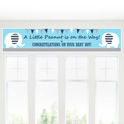 Big Dot Of Happiness Blue Elephant - Boy Baby Shower Decorations Party Banner 3 Big Dot Of Happiness Blue Elephant - Boy Baby Shower Decorations Party Banner - Image 3