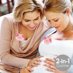 Big Dot Of Happiness Little Princess Crown - Pink And Gold Princess Baby Shower Conversation Starter - 2-in-1 Dirty Diaper Game - Set Of 24