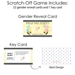 Big Dot Of Happiness Girl Bee Gender Reveal - What Will It Bee Gender Reveal Scratch Off Cards - Baby Shower Game - 22 Count -Anagram Shop GUEST f15cdf43 4dac 4b71 a3fc b27525a9c932